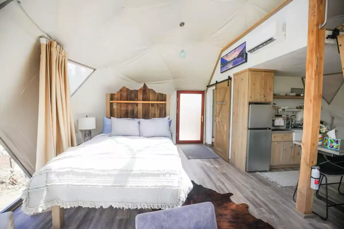 Dome home main living room interior