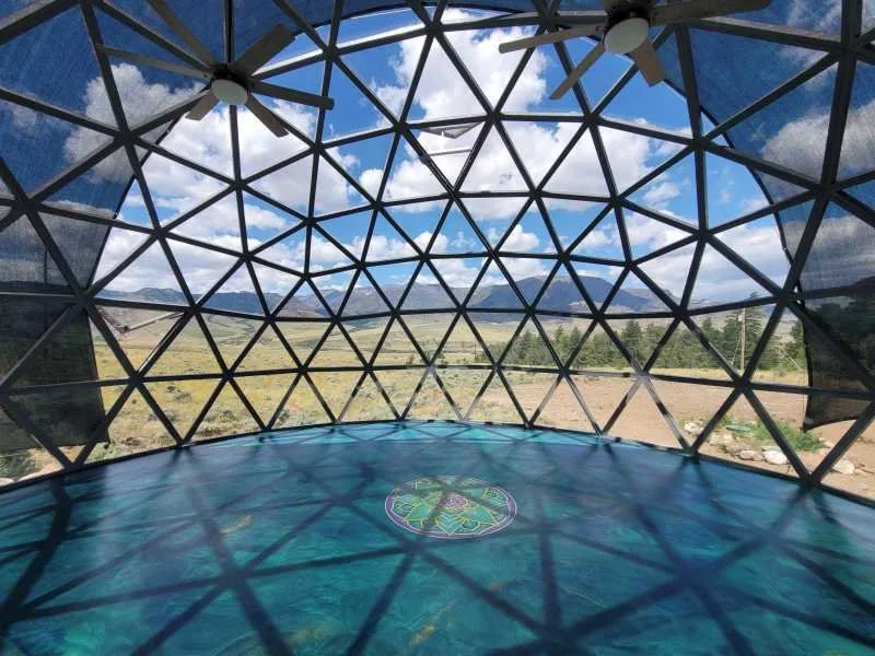 Yoga dome interior detail